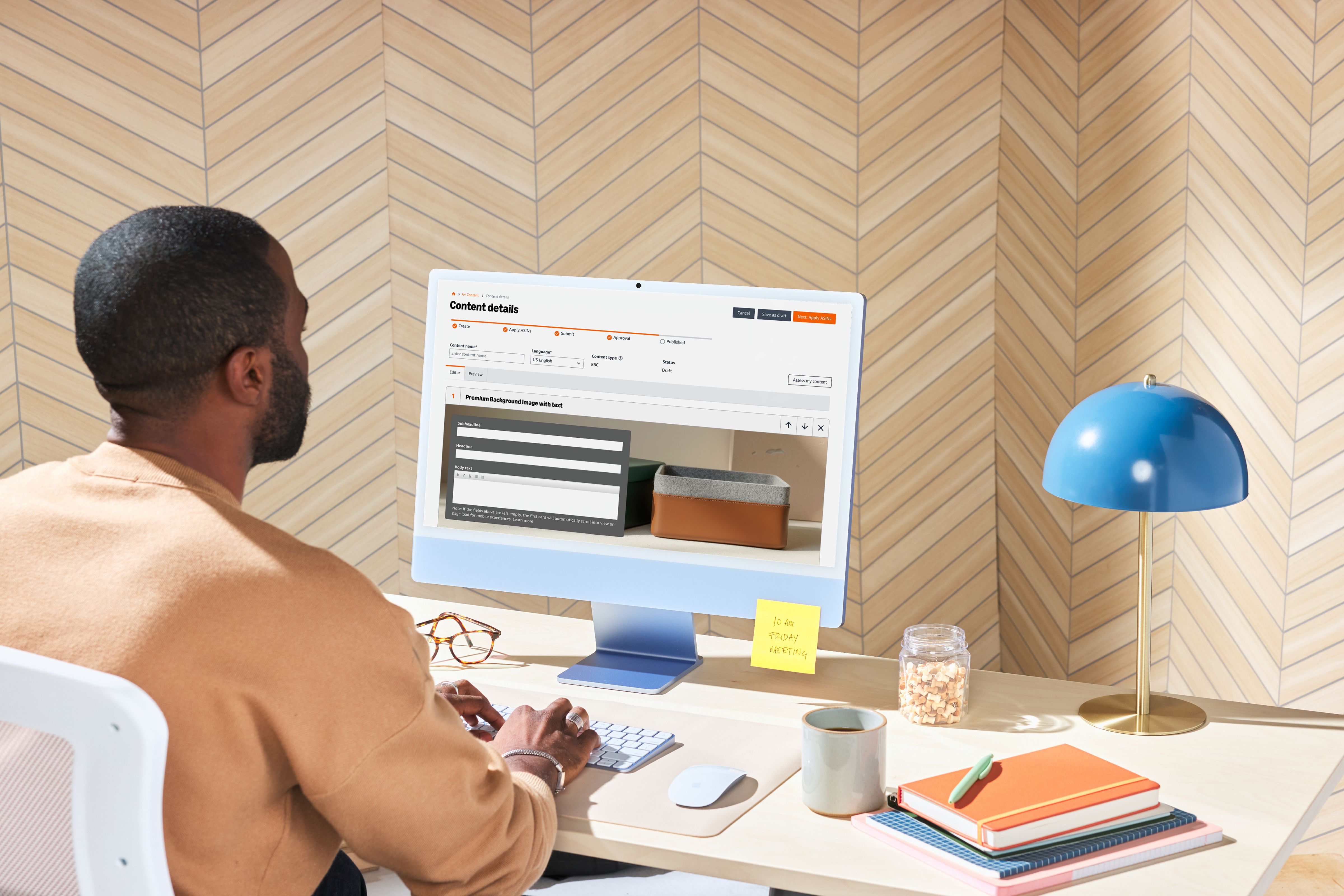 아마존 브랜드 등록 후 이용할 수 있는 상세페이지 도구인 A+ 콘텐츠를 활용하고 있는 아마존 셀러